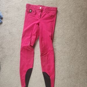 Kids Pink Riding Pants